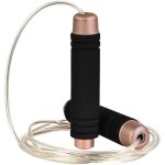 Corde � sauter lest�e, corde � sauter avec poign�e en mousse confortable et ajustable pour l'entra�nement ...