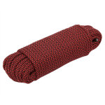 Corde de sauvetage en paracorde � 9 brins, 20 m, rouge, id�ale pour nouer une longe de tente ou pour ...