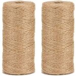 La cordeline ficelle jute naturel �1. 5mm �100m, manuelles, naturelle? trois brins, 200m(lot de 2)