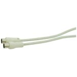 Cordon coax 100hz 10m blanc profile 401402010