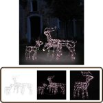 Cordon lumineux de noël 3 pcs rennes 229 led - guirlande lumineuse noel - decoration noel exterieur - ... Cordon lumineux de noël 3 pcs rennes 229 led - guirlande lumineuse noel - decoration noel exterieur - ...