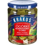 Cornichons marins au piment krakus - collation pice, marinade piquante, 500 g
