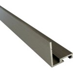 Cornière basse pour placard coulissant, rainure pour balai anti - poussière - lg 1m (inox brossé) homewell ... Cornière basse pour placard coulissant, rainure pour balai anti - poussière - lg 1m (inox brossé) homewell ...