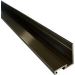 Cornire basse pour placard coulissant, rainure pour balai anti - poussire - lg 1m (poli bronze) homewell ...