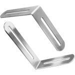 Corni�re inox �querre � angle droit en forme de l fente d'angle blanc 120x165x24mm avec 2 fentes angle ...