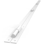 Cornire porte anti - effraction 25x35 mm gauche barre de pivot a paumelle blanc poxy