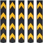 Cornière de protection réfléchissante 5 pcs caoutchouc 80 cm Cornière de protection réfléchissante 5 pcs caoutchouc 80 cm