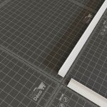 Cornire pvc - longueur 2. 60 m - blanc - 1 x 1 cm