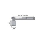 Corps seul pour ferme - porte cgf gr 300 - groom argent 100 argent