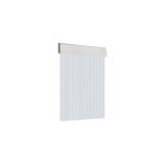 Edm - rideau de porte 120x210cm plat brut n°16 verre - blanc Edm - rideau de porte 120x210cm plat brut n°16 verre - blanc