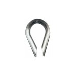 Cosse coeur gorge 4mm - 2 pices chapuis