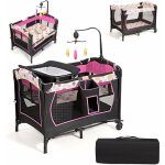 Costway - 3 en 1 lit parapluie pour bébé avec arceau de jeu en tissu oxford avec centre musical et table ... Costway - 3 en 1 lit parapluie pour bébé avec arceau de jeu en tissu oxford avec centre musical et table ...
