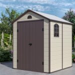 Costway abri de jardin ext�rieur 6. 2 m� avec porte verrouillable, abri de jardin pvc 3. 1? avec 2 fen�tres, ...