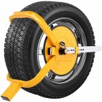 Costway - antivol roue voiture, sabot roue caravane avec 2 cl�s pour roue de 13' - 15' voiture antid�marrage ...