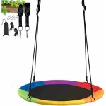 Costway - balanoire nid d'oiseau rond 100cm de diamtre pour arbre avec sangle de suspension charge ...