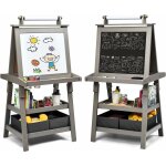 Costway - chevalet pour enfants 3 en 1 tableau de dessin magnétique double faces (tableau blanc + tableau ... Costway - chevalet pour enfants 3 en 1 tableau de dessin magnétique double faces (tableau blanc + tableau ...