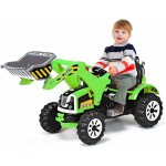 Costway - excavatrice electrique pour enfants, tractopelle  batterie 12v pour enfants avec 2 choix de ...