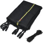 Costway - filet de scurit pour trampoline 305 cm fermeture eclair double et boucles de protection, ...