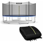 Costway - filet de s�curit� pour trampoline 305 cm porte � glissi�re double et boucles de protection, ...