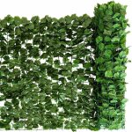 Costway haie artificielle, brise - vue 150 x 300 cm anti - uv, grillage vegetal artificiel feuillage ...