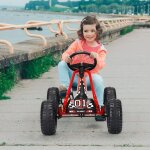 Costway - kart à pédales vélo et véhicule pour enfants siège réglable avec frein à main Costway - kart à pédales vélo et véhicule pour enfants siège réglable avec frein à main