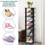 Costway - meuble à chaussures 7 niveaux en forme de tour peu encombrante rangement d'angle 27 x 26 x ... Costway - meuble à chaussures 7 niveaux en forme de tour peu encombrante rangement d'angle 27 x 26 x ...