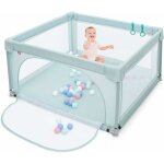 Costway - parc bb portable aevc 50 boules colores barrire de scurit de enfants, pieds antidrapantes ...