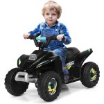 Costway - quad avec batterie 6v pour enfant, quad lectrique avec marche avant / arrire, fonctionnement ...