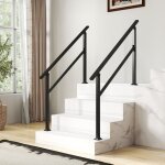 Costway - rampe d'escalier extérieure en métal, compatible avec 4 marches, avec réglage d'angle flexible, ... Costway - rampe d'escalier extérieure en métal, compatible avec 4 marches, avec réglage d'angle flexible, ...