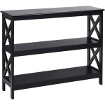 Costway table de console � 2 �tag�re 100 x 33 x 80 cm bout de canap� style industriel pour salon, entr�e, ...