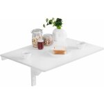 Costway - table de cuisine pliante rabattable bureau murale mural meuble de cuisine en bois pour salle ...