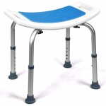 Costway tabouret de douche et de bain, siege de douche doux en epe, hauteur rglable  6 gamme, pieds ...