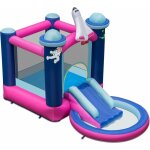 Costway toboggan aquatique gonflable thme de l'espace avec piscine  eclaboussures toboggan portable, ...