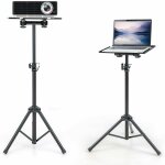 Costway - tr�pied pour projecteur � hauteur r�glable 70 - 118, 5cm, support videoprojecteur avec plateau ...