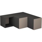 Cotecosy - calicosy - meuble tv d'angle 2 tiroirs et 1 niche l90 cm - compact