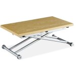 Cotecosy - table basse relevable carrera chne clair
