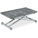 Cotecosy - table basse relevable carrera effet béton Cotecosy - table basse relevable carrera effet béton