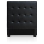 Tte de lit luxor 90cm noir