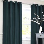 Thedecofactory - cotton look - rideau en polycoton bleu intense 140x250