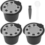 Couche de filtre � capsule de caf� - 50 ml de tasse de recharge en acier inoxydable (bo�te de couleur ...