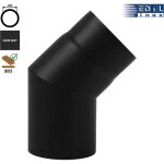 Coude 45� �maill� noir mat edilinox - diam�tre 200 mm