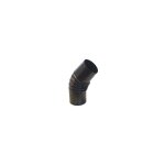 Coude 45 en porcelaine pour poles  bois noir mat  ala smalto classic  -  mm. 130