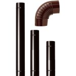 Coude 90 15 cm acier a mailla noir pour tuyaux de poa le chemina e poa les