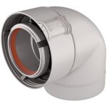 Coude 90 80 / 125 alu / pvc Coude 90 80 / 125 alu / pvc