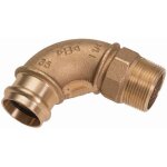 Coude 90 degr�s - a sertir - cuivre - m�le / femelle - diam�tre 14 mm vers 3 / 8 - sachet de 2 - altech ...