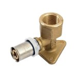 Coude 90° avec embase de fixation à sertir pour tube multicouche acopex alu diamètre nominal 20 - 3 / ... Coude 90° avec embase de fixation à sertir pour tube multicouche acopex alu diamètre nominal 20 - 3 / ...