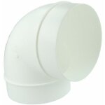 Coude arrondi 90 pour conduit de ventilation avec manchon diamtre 100 mm