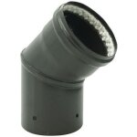 Coude �mail 45� noir mat �80 + joint