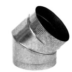 Coude de pole 200 mm 45 0, 8 mm galvanis