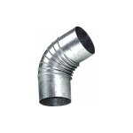 Coude po�le galvanis� de 130 mm 45�.